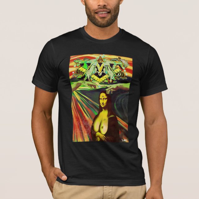 CAMISETA PINTADA ESPIRITUAL DEL DMT - REMEZCLE DE LA (Anverso)