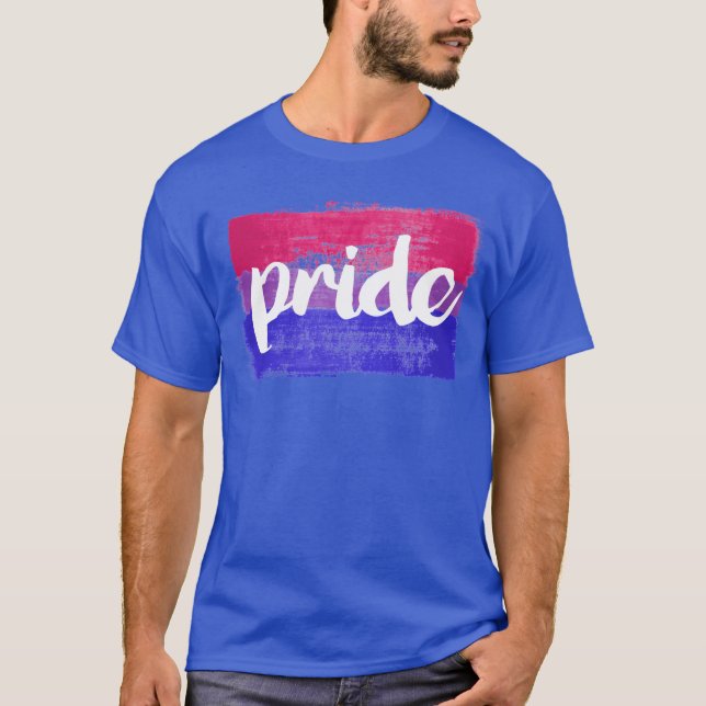 Camiseta Pintada Orgullo Bi (Anverso)