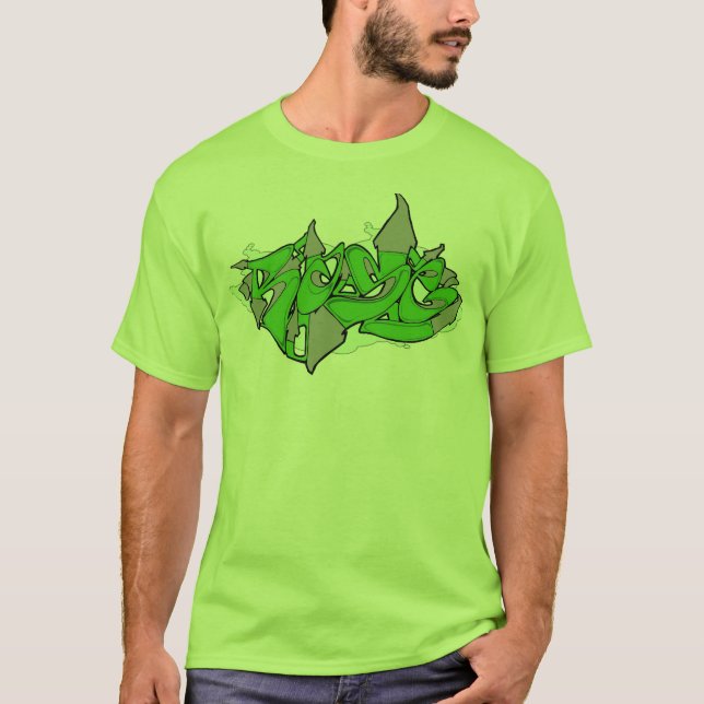 Camiseta Pintada verde de Rase (Anverso)