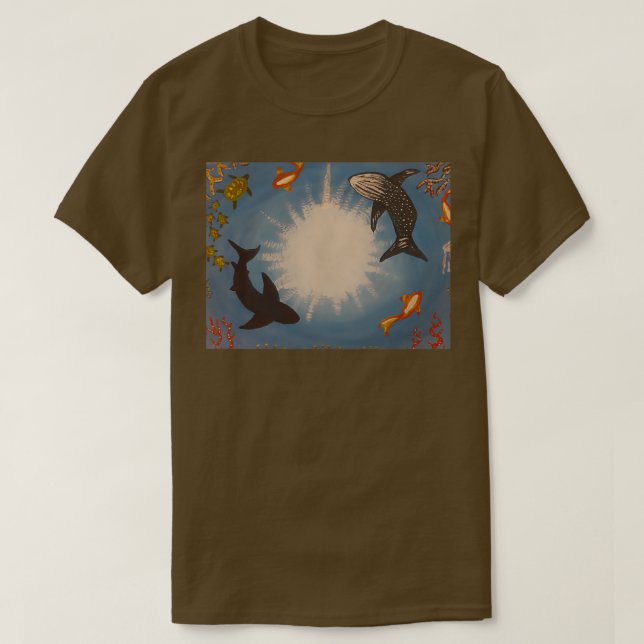 Camiseta Pintado bajo el mar (Diseño del anverso)