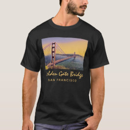 Camiseta Pintado de época del puente Golden Gate de San Fra