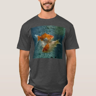 Camiseta Pintado de peces dorados
