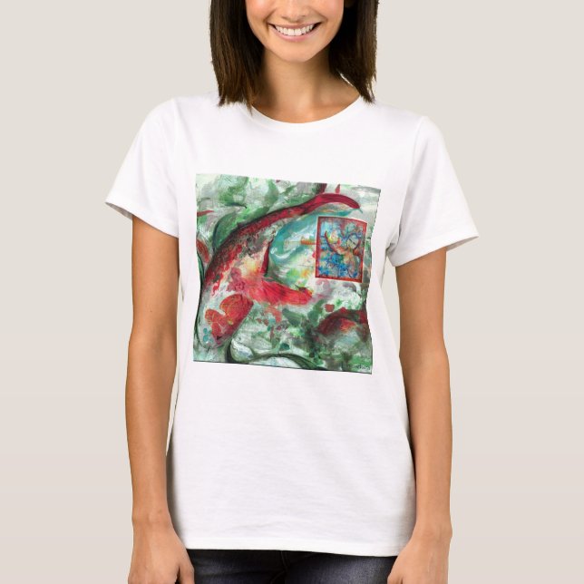 Camiseta Pintado de peces Koi Carp (Anverso)