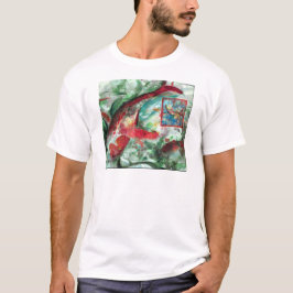Camiseta Pintado de peces Koi Carp