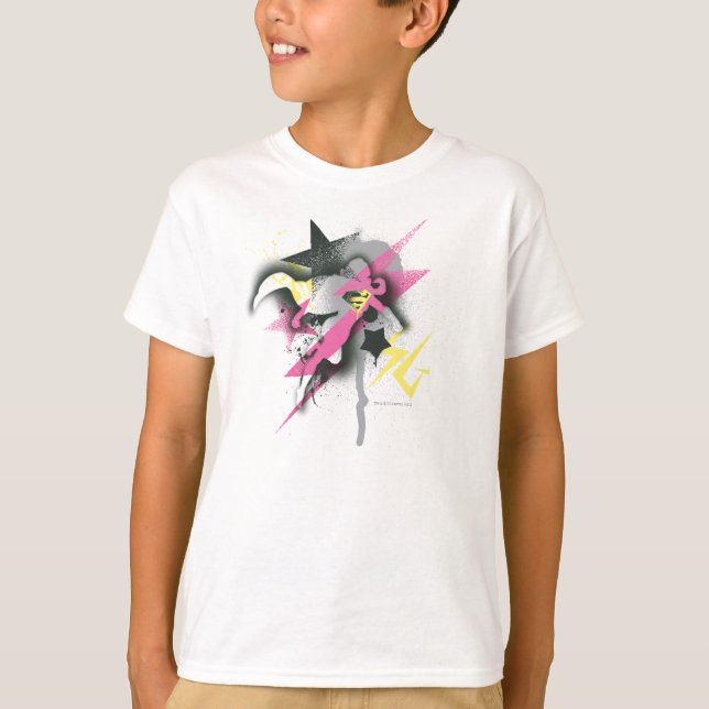 Camiseta Pintado de pulverización superchica (Anverso)