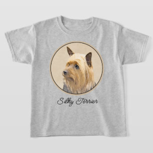 Camiseta Pintado de seda terrer - Cuto original de arte de