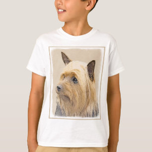 Camiseta Pintado de seda terrer - Cuto original de arte de 
