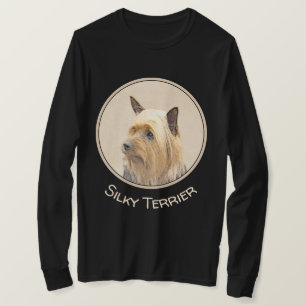 Camiseta Pintado de seda terrer - Cuto original de arte de 