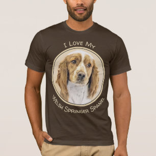 Camiseta Pintado español de Springer galesa - Arte de perro