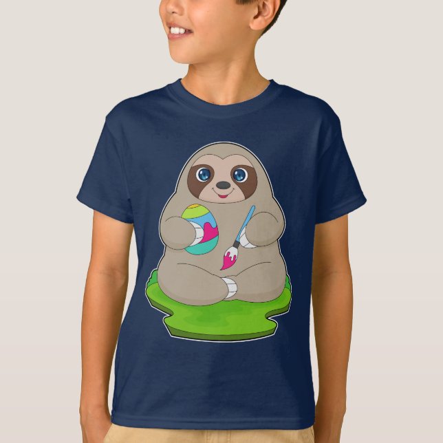 Camiseta Pintado espumoso de huevos de Pascua (Anverso)