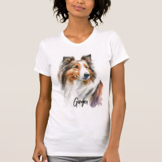 Camiseta Pintado Sable Sheltie | Personalizado