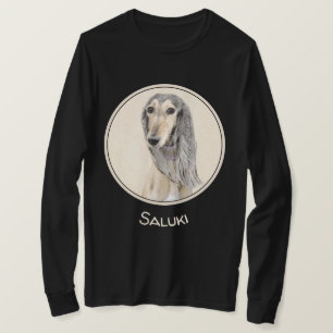 Camiseta Pintado Saluki (Amanecer) - Arte Perro Original Cu