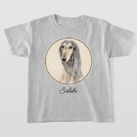 Pintado Saluki (Amanecer) - Arte Perro Original Cu