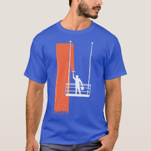 Camiseta Pintador de fachada roja Guay Elevador de pared de