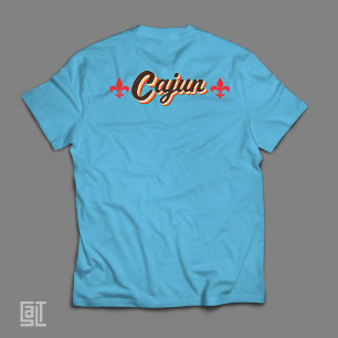 Camiseta Pintag de retroceso clásico de Cajun Fleur-de-lis