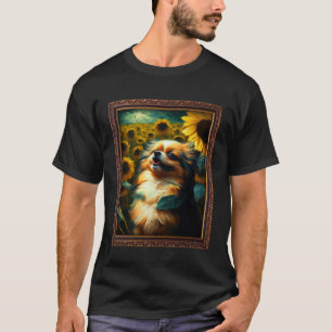 Camiseta Pintando al español tibetano Flor de girasol mamá 