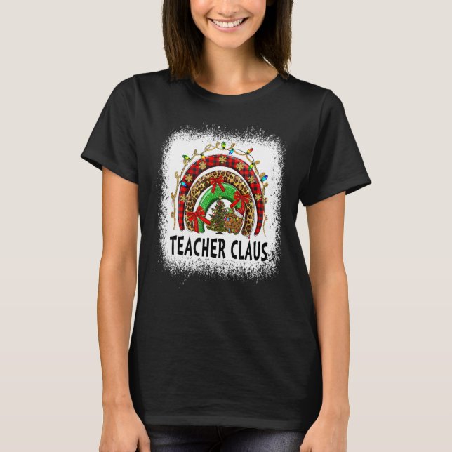 Camiseta Pintando al profesor del leopardo del arcoiris Cla (Anverso)