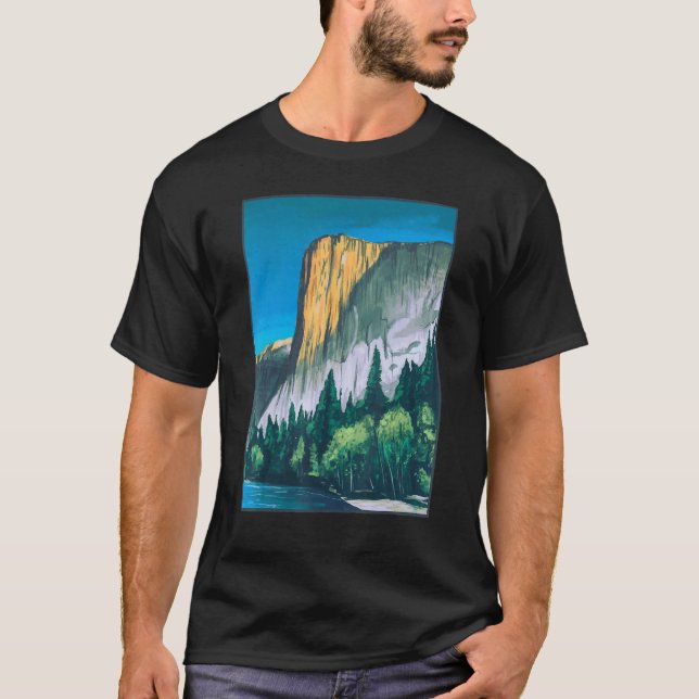 Camiseta Pintando el Parque Nacional Yosemite (Anverso)