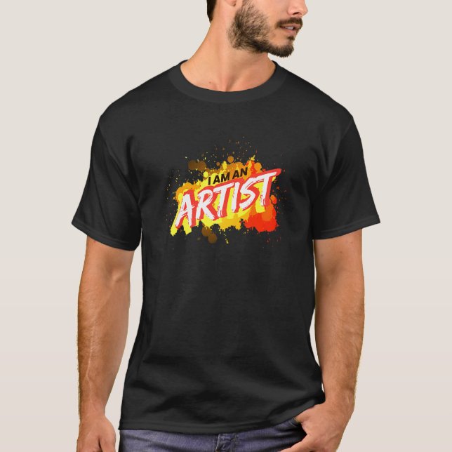 Camiseta Pintando Soy Un Artista Artístico Artista Creativo (Anverso)