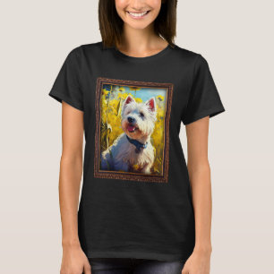 Camiseta Pintando Sunflo del West Highland White Terrier