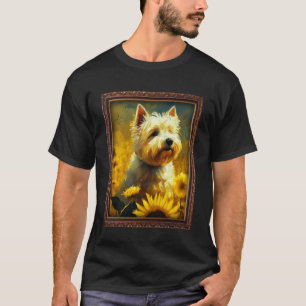 Camiseta Pintando Sunflo del West Highland White Terrier