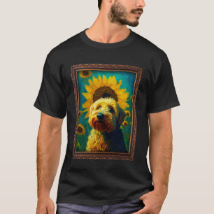 Camiseta Pintando Whoodle Flor De Girasol Madre Mujeres Flo