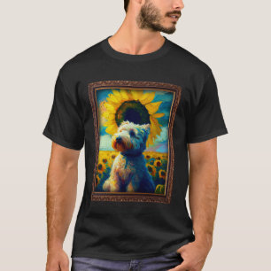 Camiseta Pintando Whoodle Flor De Girasol Madre Mujeres Flo