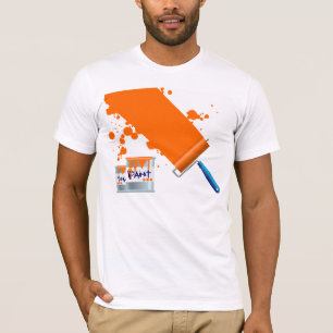 Camiseta Pintar a Naranja Paint Mens T-Shirt