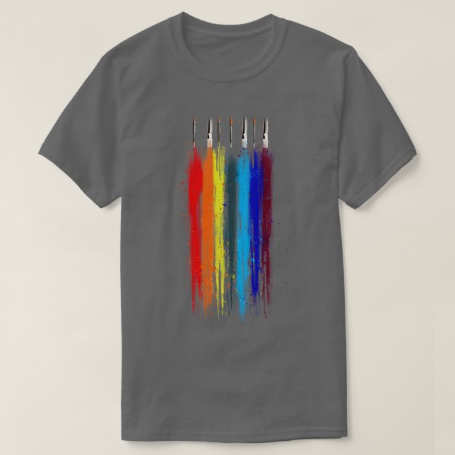 Camiseta Pintar abstracto (Diseño del anverso)