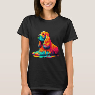 Camiseta Pintar con un gotero Art Cocker Inglés Español Esp