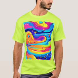 Camiseta Pintar cósmicamente Swirls