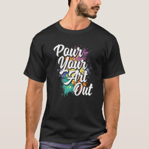 Camiseta Pintar el color de pintura del pintor de pintura