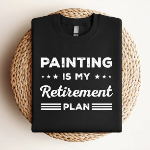 Camiseta Pintar es mi plan de retiro Un divertido amor por
