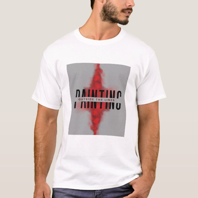 Camiseta pintar fuera de las líneas (Anverso)