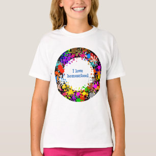 Camiseta Pintar la bandeja me encanta el colegio de casa
