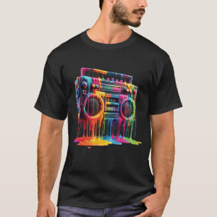 Camiseta Pintar La Pintura Boombox Escuela Vieja 80S Hip Ho