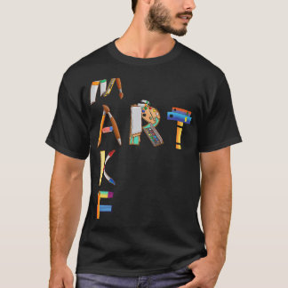 Camiseta Pintar paleta de pintura artística y pintar brocha
