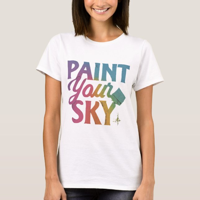 Camiseta Pintar tu cielo (Anverso)
