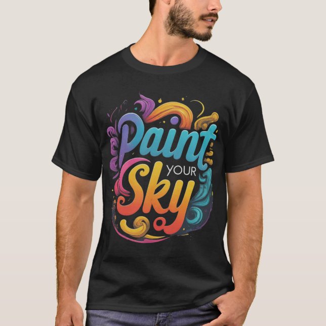 Camiseta Pintar tu cielo (Anverso)