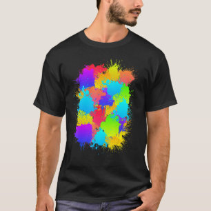 Camiseta Pintball Colorful Markirer Marcador de pintura