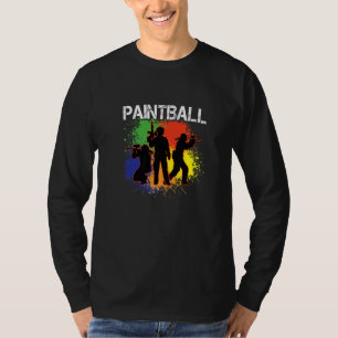 Camiseta Pintball Gun Paintball Jugador Deportes de Ocio