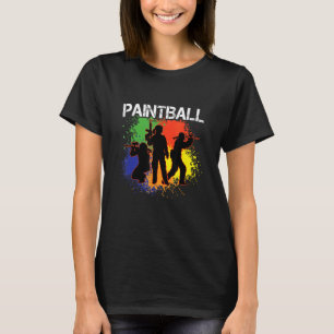 Camiseta Pintball Gun Paintball Jugador Deportes de Ocio