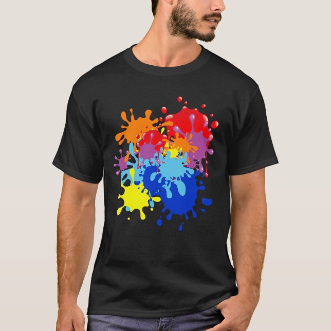 Camiseta Pinte la salpicadura (Anverso)