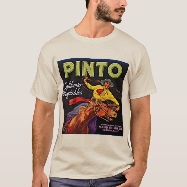 Camiseta Pinto vegetable crate label (Anverso)