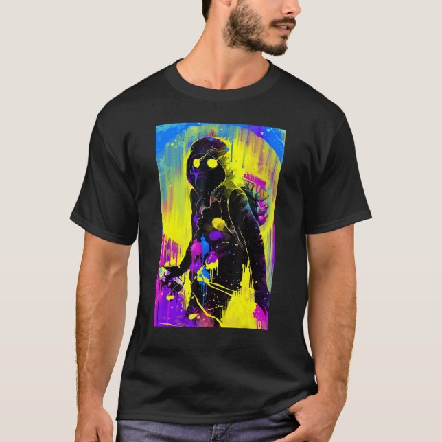 Camiseta Pintor colorido (Anverso)