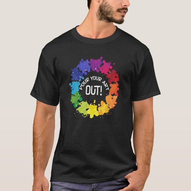 Camiseta Pintor de artista que sale de la lluvia (Anverso)