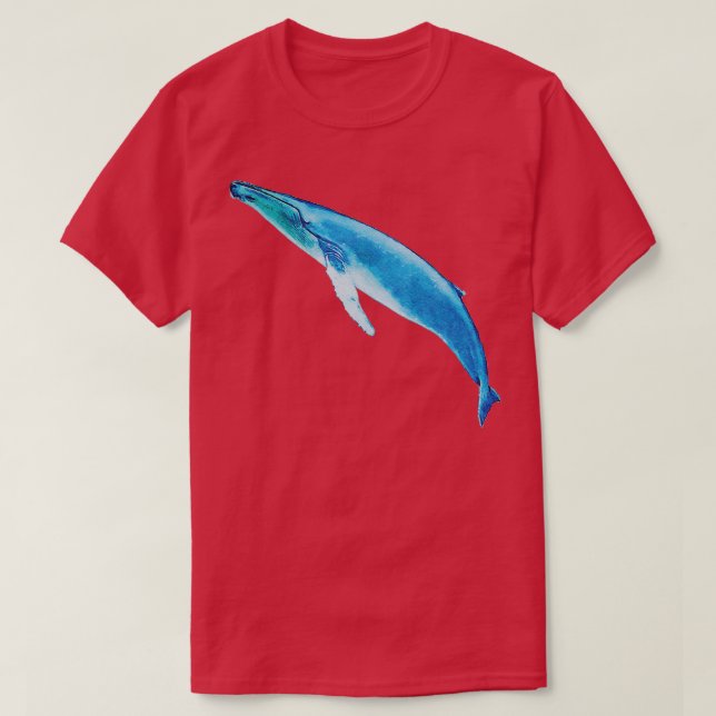 Camiseta Pintor de ballena jorobada acuarela (Diseño del anverso)