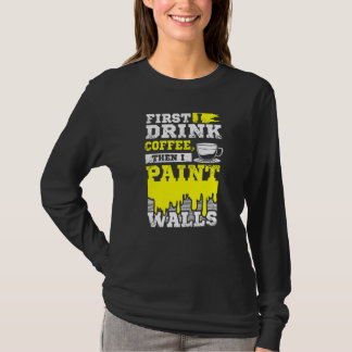 Camiseta Pintor de Café y Paredes
