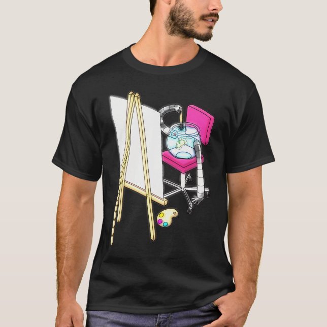 Camiseta Pintor de peces (Anverso)