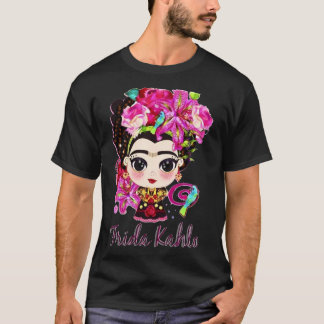 Camiseta Pintor de Popart que fuma Flor de arte Frida Kahlo